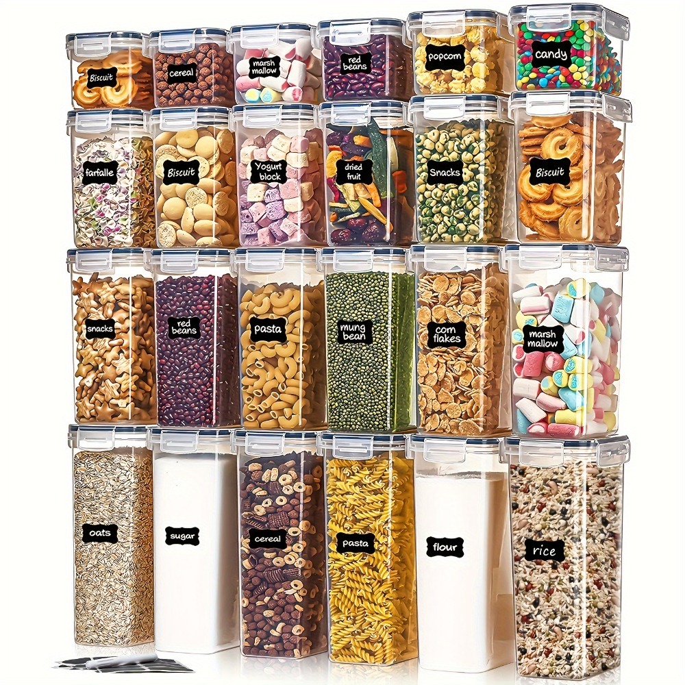 Kitchen Handy Gadgets - 24Pcs Food Storage Containers 12 Boxes