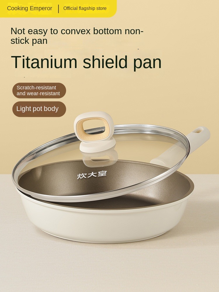 Cast Iron Skillet - COOKER KING Pan Non-Stick Frying Pan