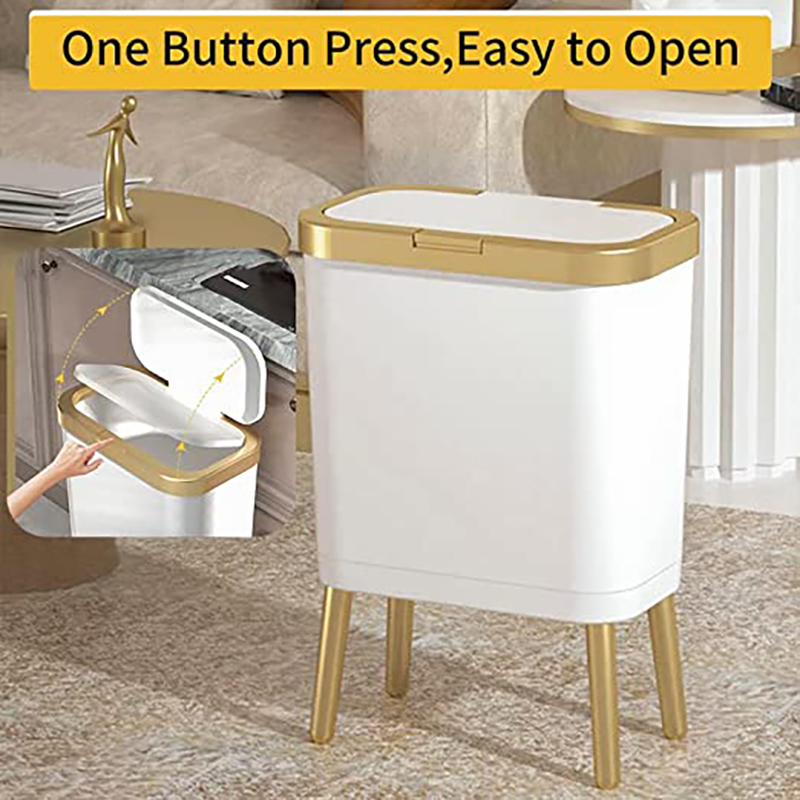 Kitchen Gadgets Luxury - Luxury Large Capacity Trash Can Gold