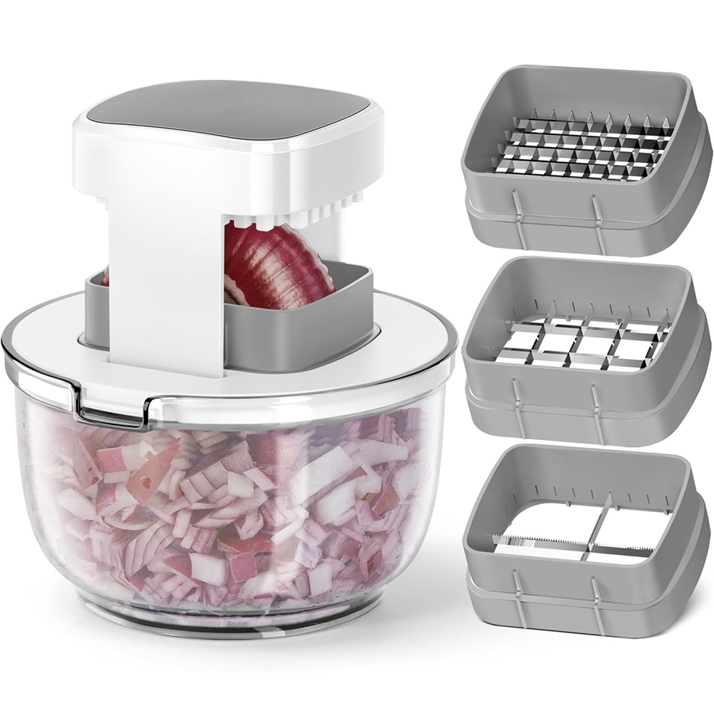 Kitchen Gadgets Luxury - LMETJMA 3 in 1 Vegetable Chopper