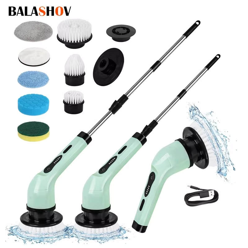 Kitchen Handy Gadgets - 9-in-1 Multifunctional Wireless Electric Cleaning Brush