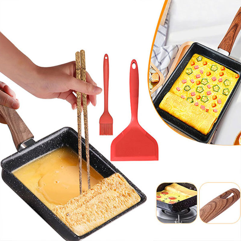 Cast Iron Skillet - Tamagoyaki Japanese Omelette Pan Nonstick Egg