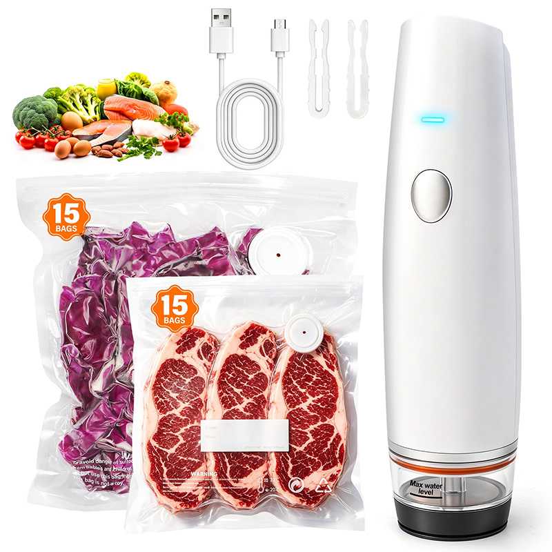 Kitchen Handy Gadgets - Rechargeable Handheld Vacuum Sealer Portable Cordless
