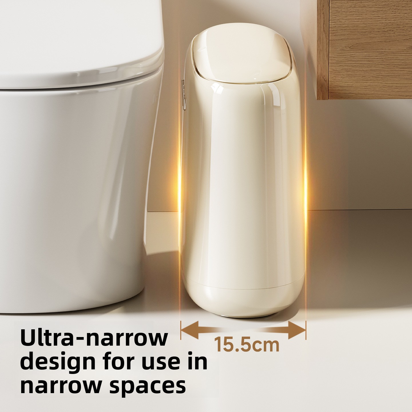 Kitchen Gadgets Luxury - 12L Trash Bin Narrow Gap Trash
