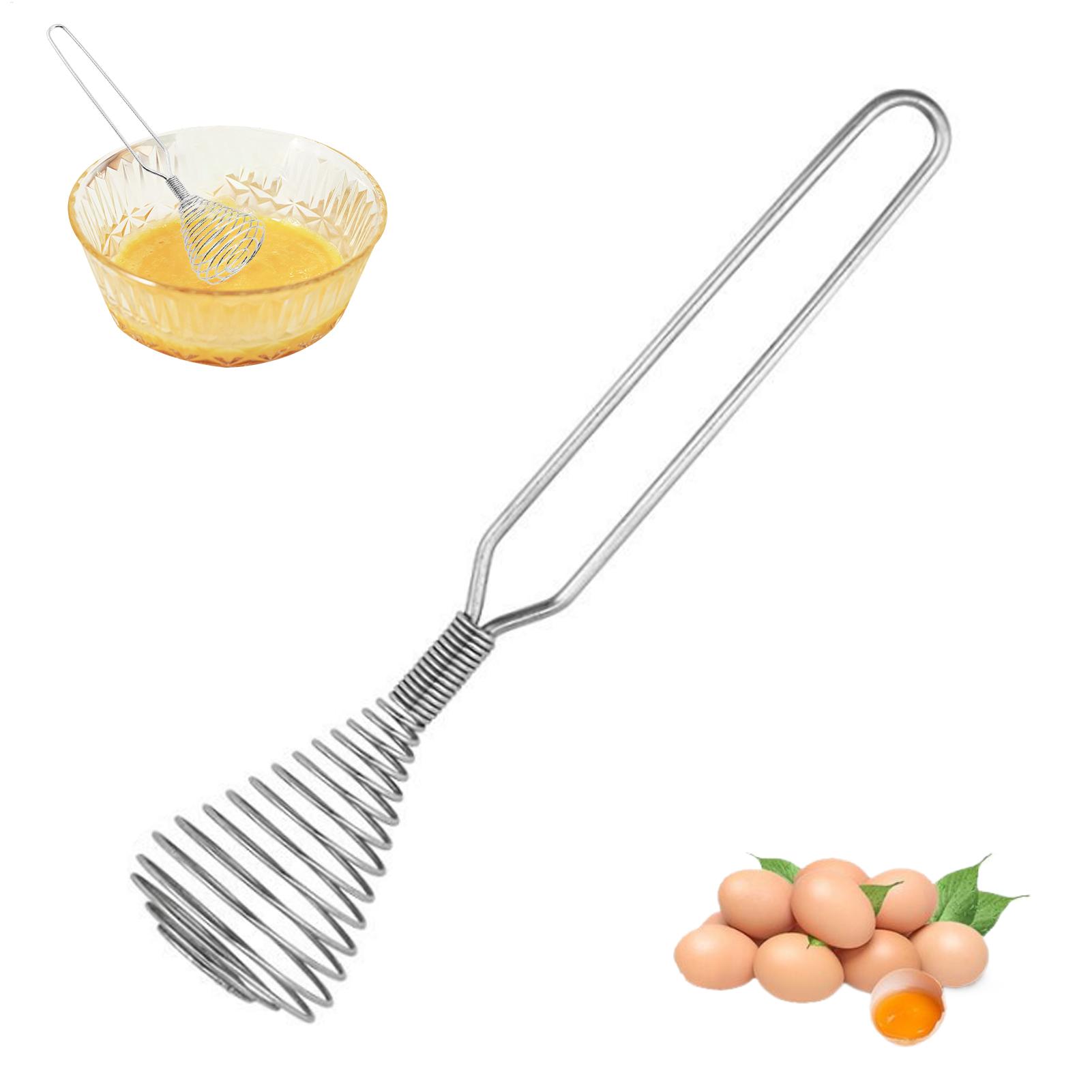 Kitchen Hand Gadgets - Stainless Steel Hand Whisk Spring Coil
