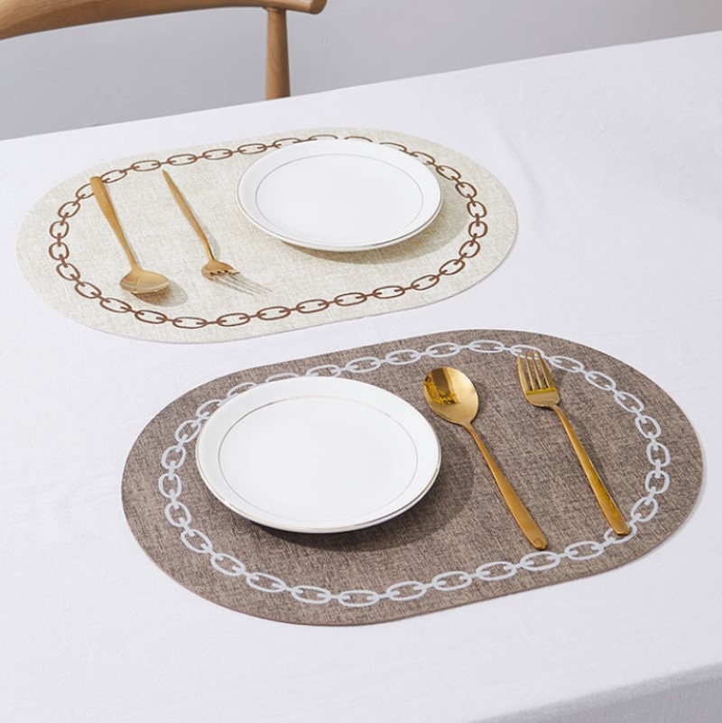 Oval Table Placemat Faux Leath - огляд і ціна Kitchen Gadgets Luxury