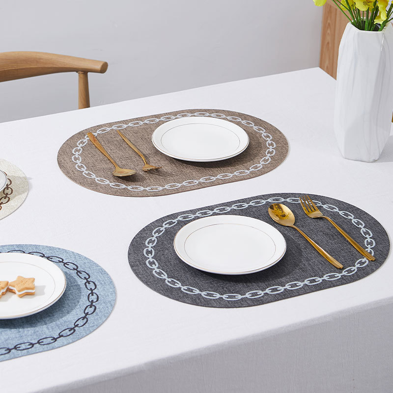Oval Table Placemat Faux Leath - огляд і ціна Kitchen Gadgets Luxury