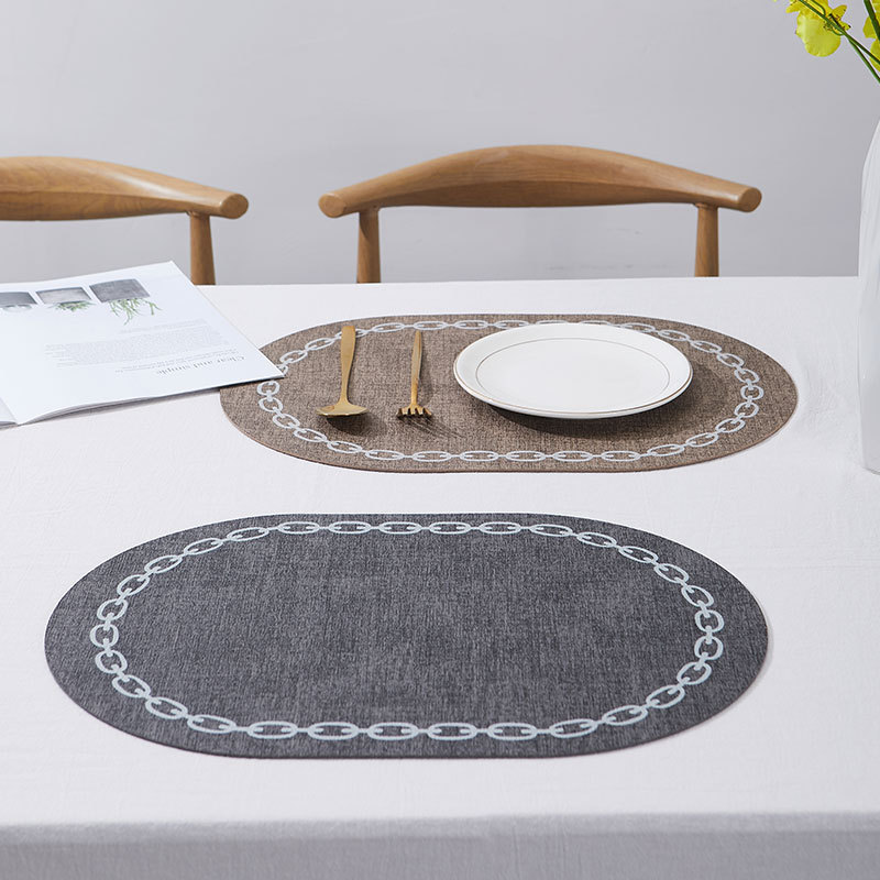 Oval Table Placemat Faux Leath - огляд і ціна Kitchen Gadgets Luxury