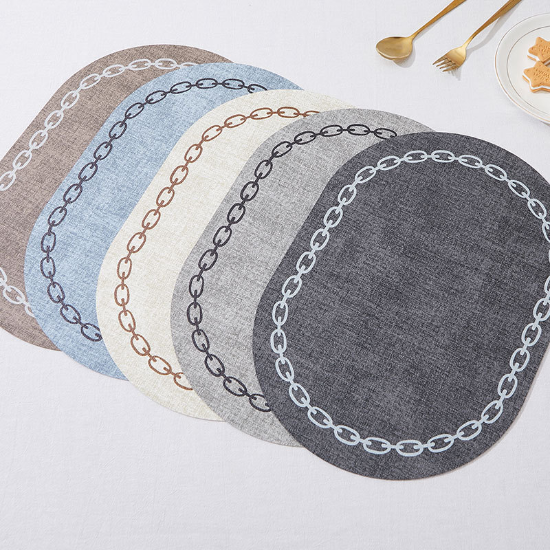 Oval Table Placemat Faux Leath - огляд і ціна Kitchen Gadgets Luxury