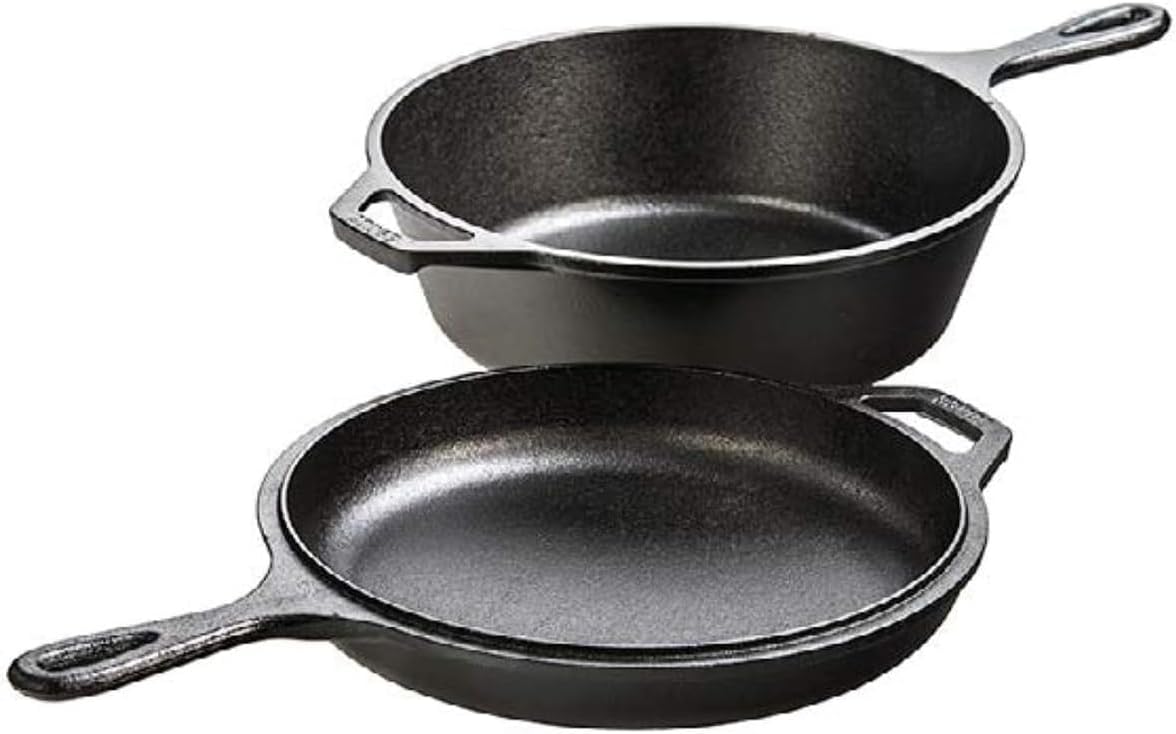 2-in-1 Cast Iron Cookware Set  - огляд і ціна Cast Iron Skillet