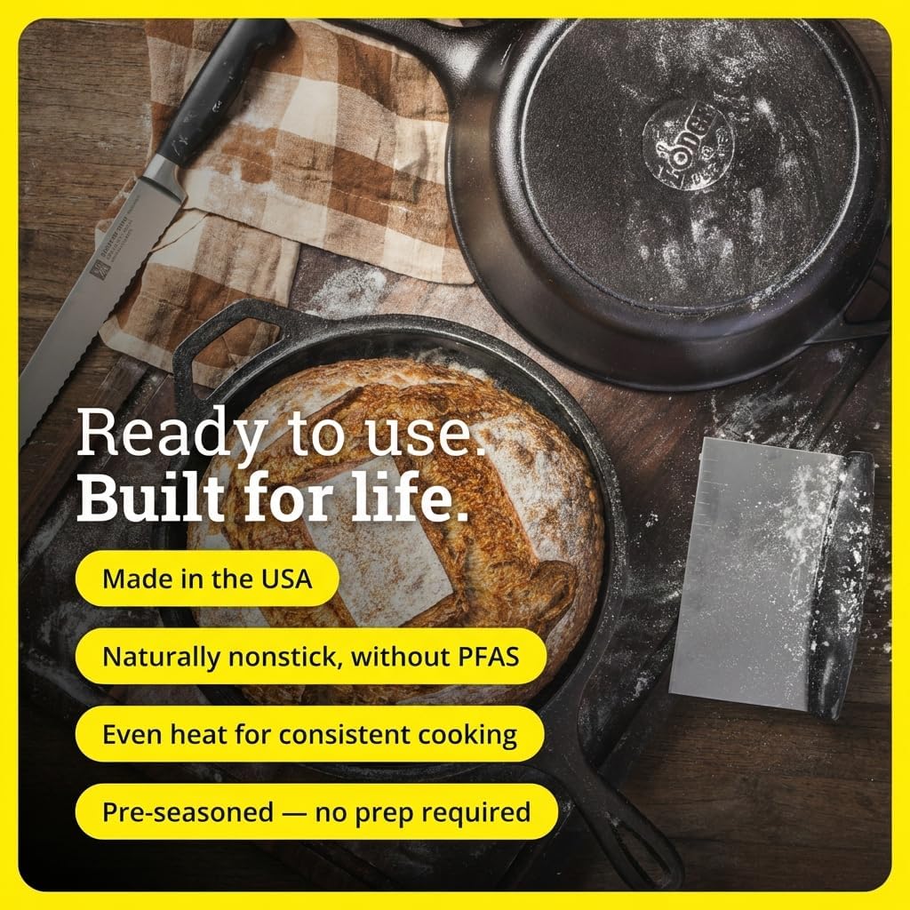 2-in-1 Cast Iron Cookware Set  - огляд і ціна Cast Iron Skillet