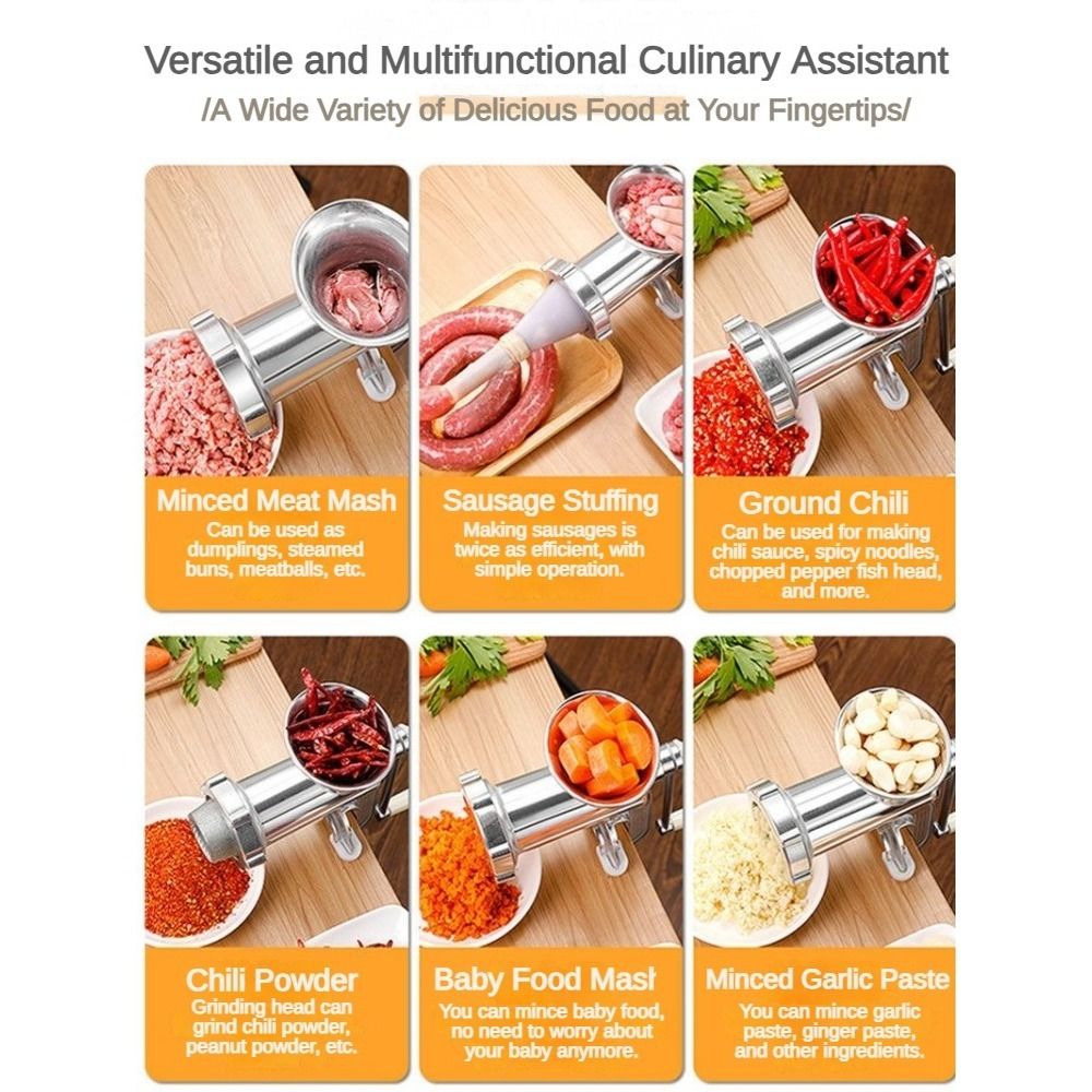 Space-Saving Manual Meat Grind - огляд і ціна Kitchen Hand Gadgets