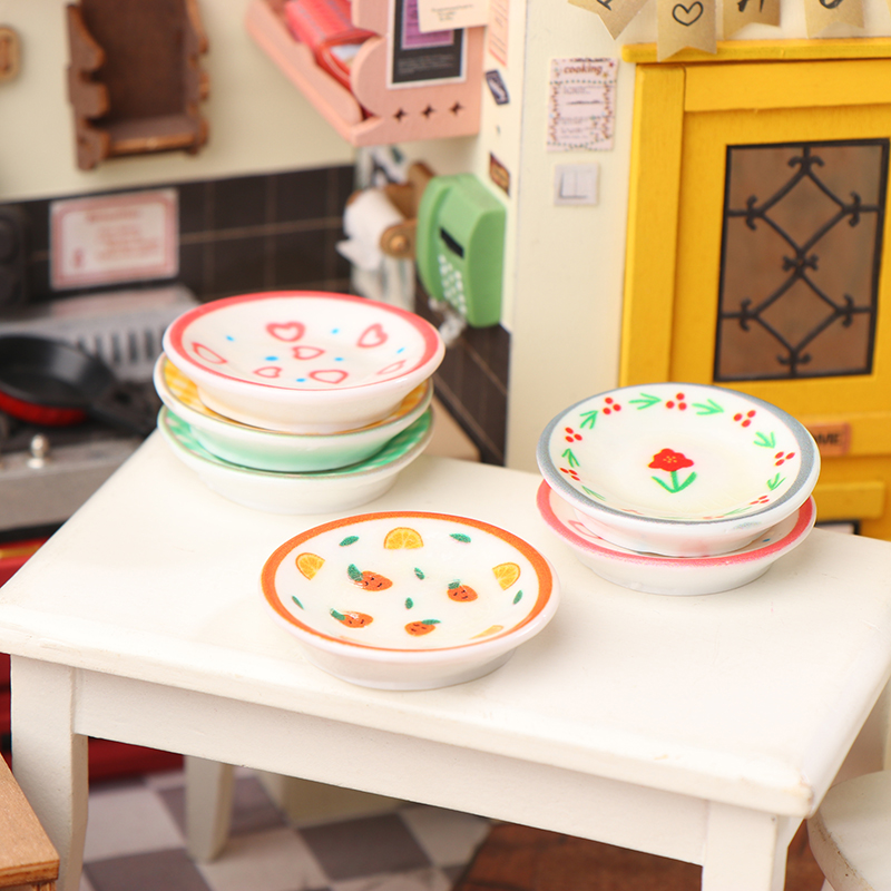 5Pcs 1/12 Dollhouse Mini Plate - огляд і ціна Kitchen Gadgets Wholesale