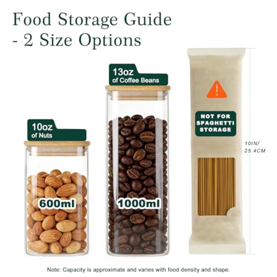 12-Pack Square Glass Storage J - огляд і ціна Food Storage Containers