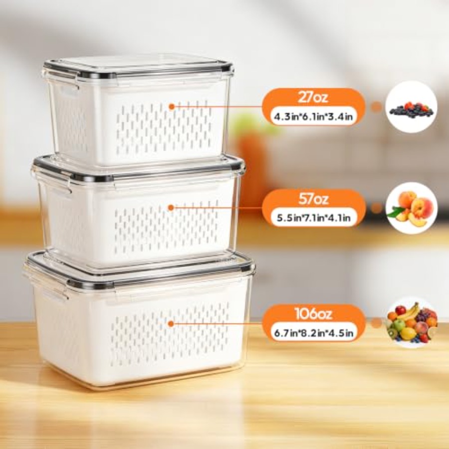 Fruit Storage Containers for F - огляд і ціна Food Storage Containers