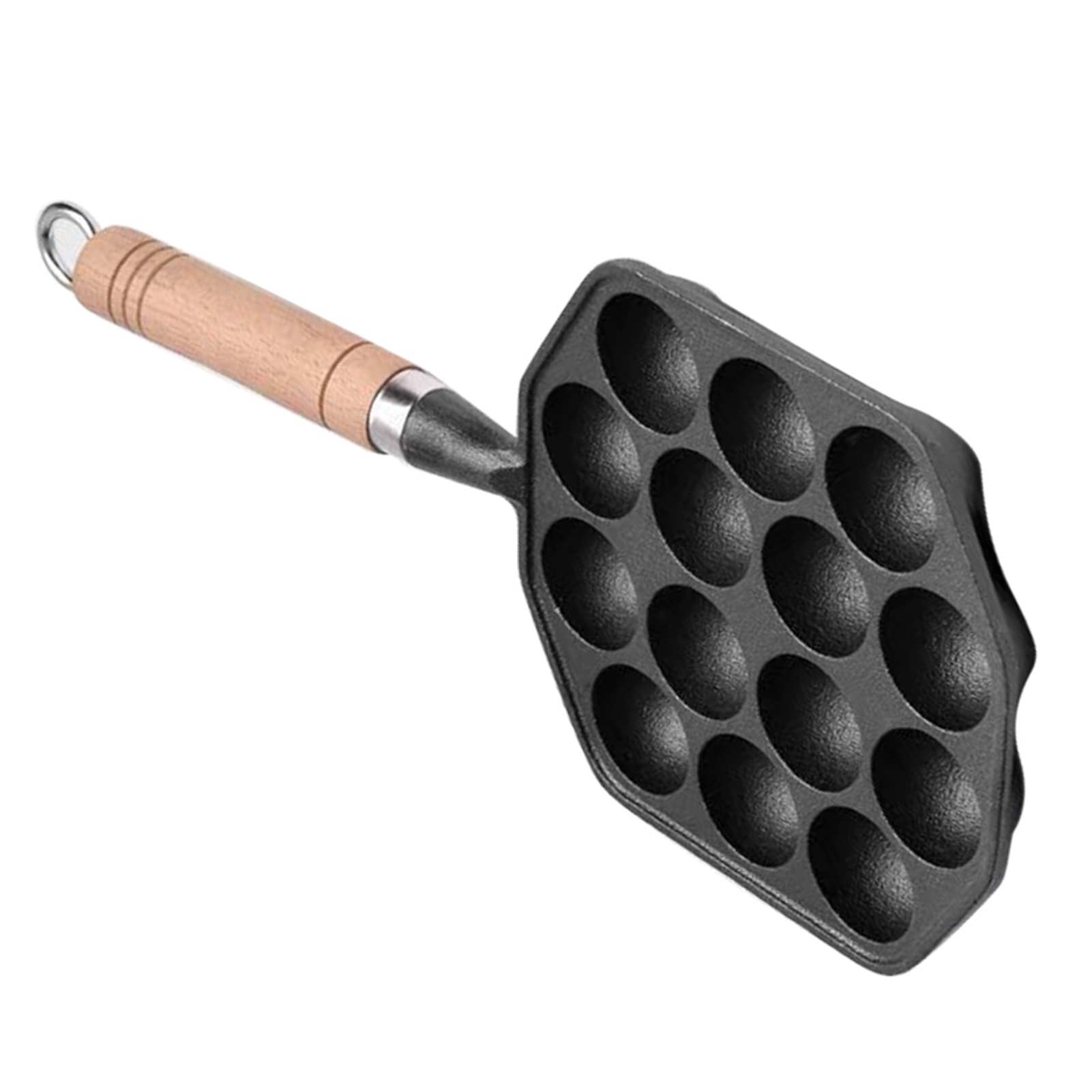14 Holes Takoyaki Pan Nonstick - огляд і ціна Cast Iron Skillet