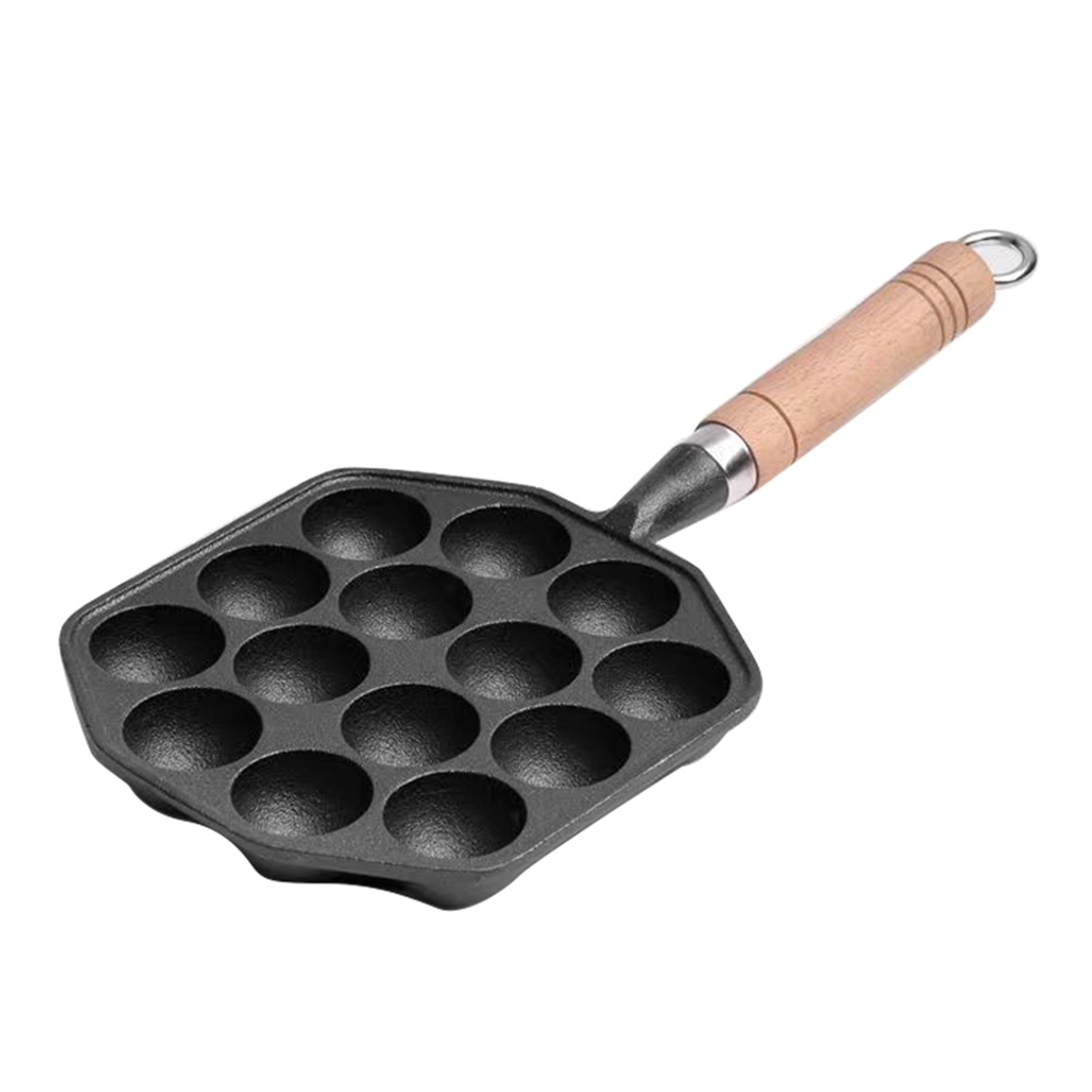 14 Holes Takoyaki Pan Nonstick - огляд і ціна Cast Iron Skillet