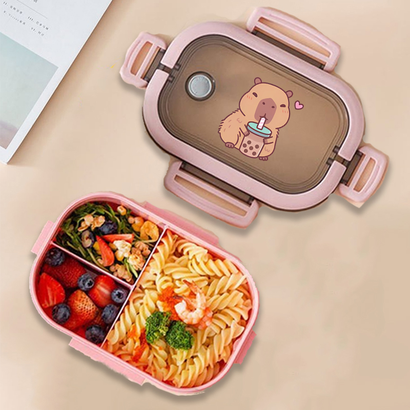 Capybara Bento Lunch Box Anime - огляд і ціна Food Storage Containers