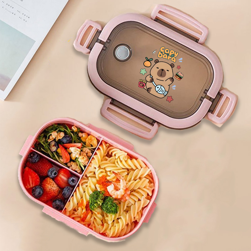 Capybara Bento Lunch Box Anime - огляд і ціна Food Storage Containers