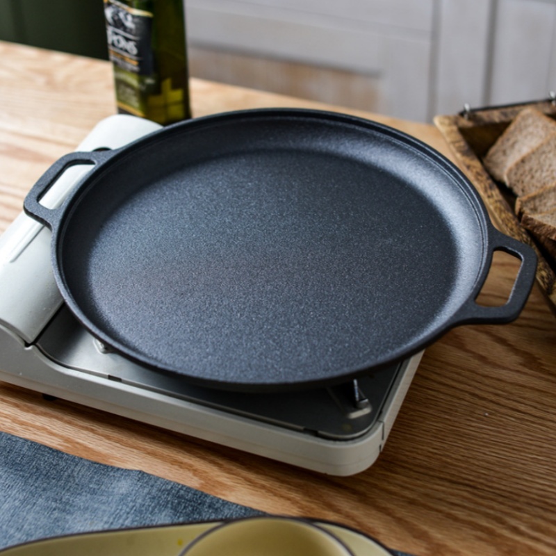 JUSTINLAU Double-Ear Frying Pa - огляд і ціна Cast Iron Skillet