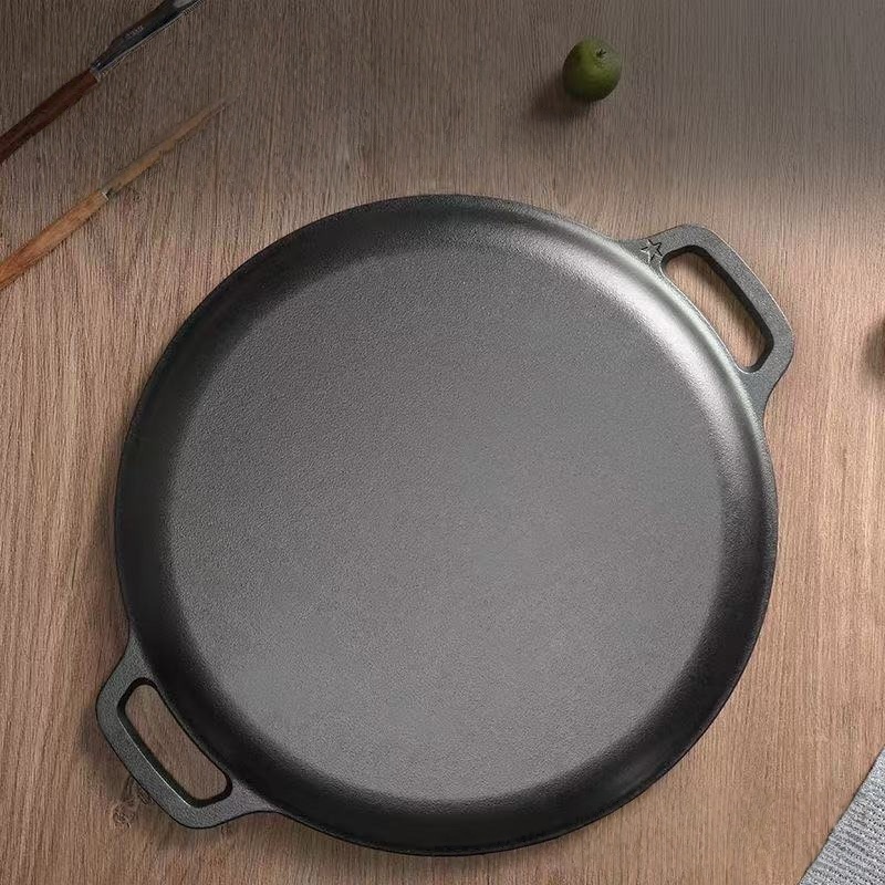 JUSTINLAU Double-Ear Frying Pa - огляд і ціна Cast Iron Skillet