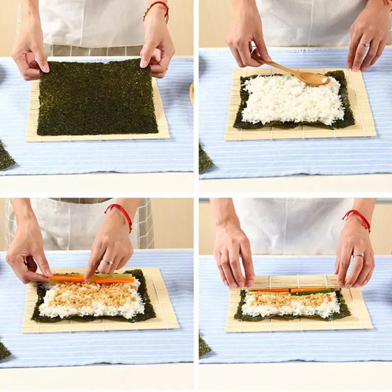 DIY Bamboo Sushi Maker Rolling - огляд і ціна Kitchen Hand Gadgets
