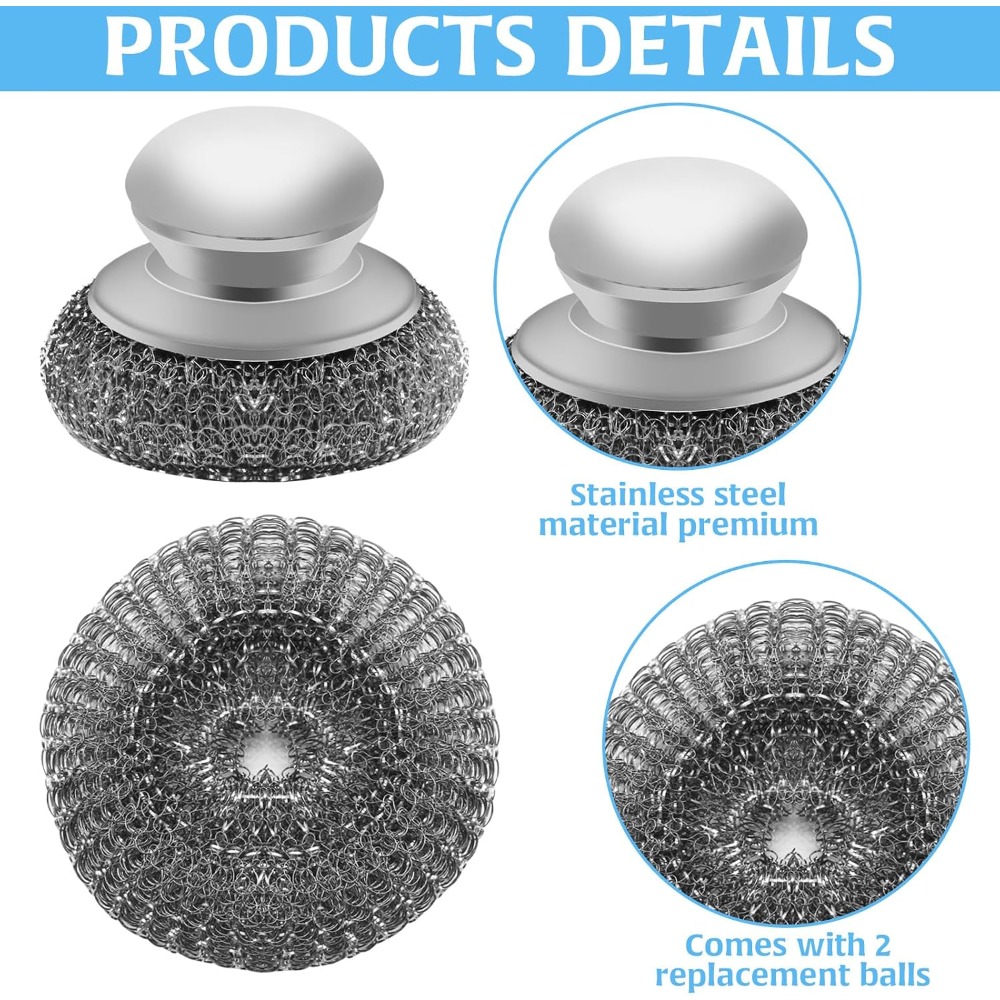 Heavy Duty Stainless Steel Sco - огляд і ціна Cast Iron Skillet