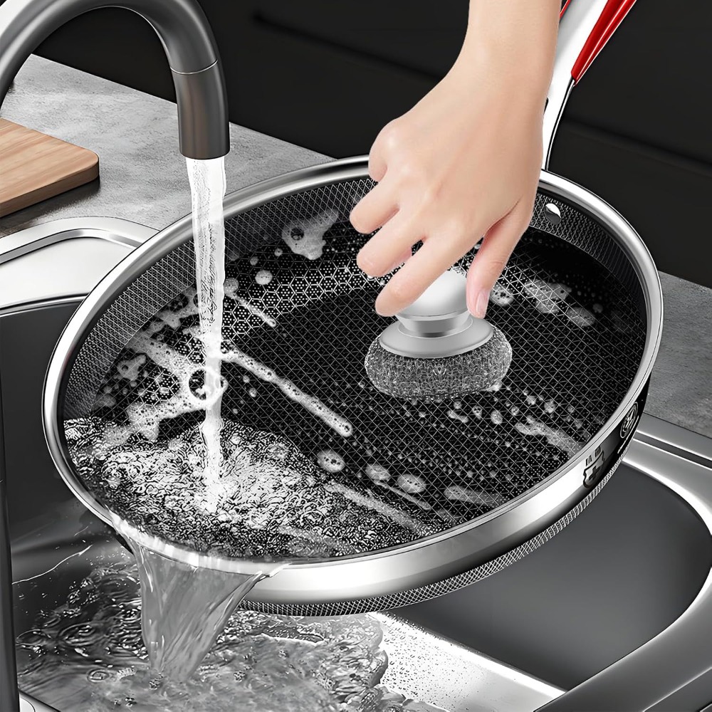 Heavy Duty Stainless Steel Sco - огляд і ціна Cast Iron Skillet
