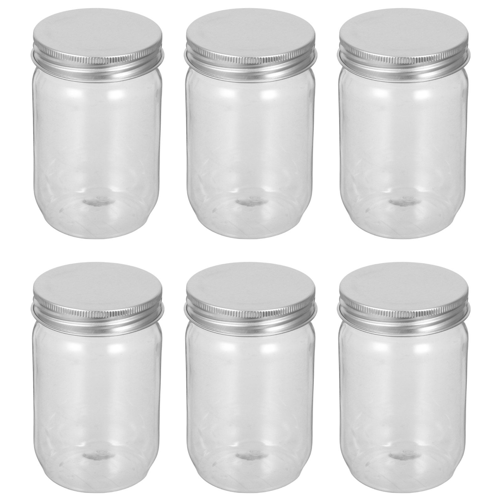 6Pcs Clear Plastic Mason Jars  - огляд і ціна Food Storage Containers