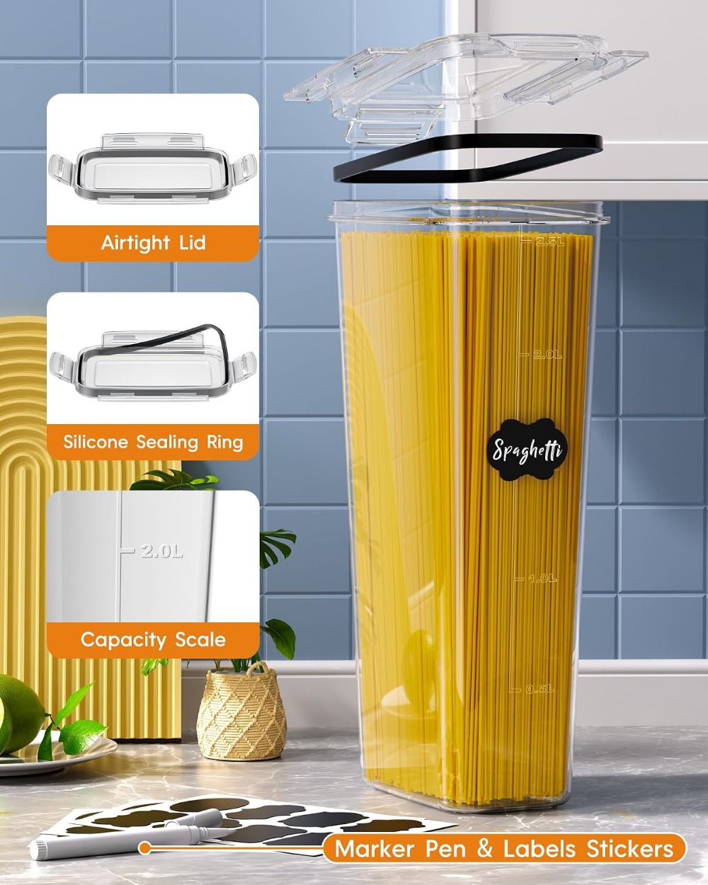 24 PCS Airtight Food Storage C - огляд і ціна Food Storage Containers