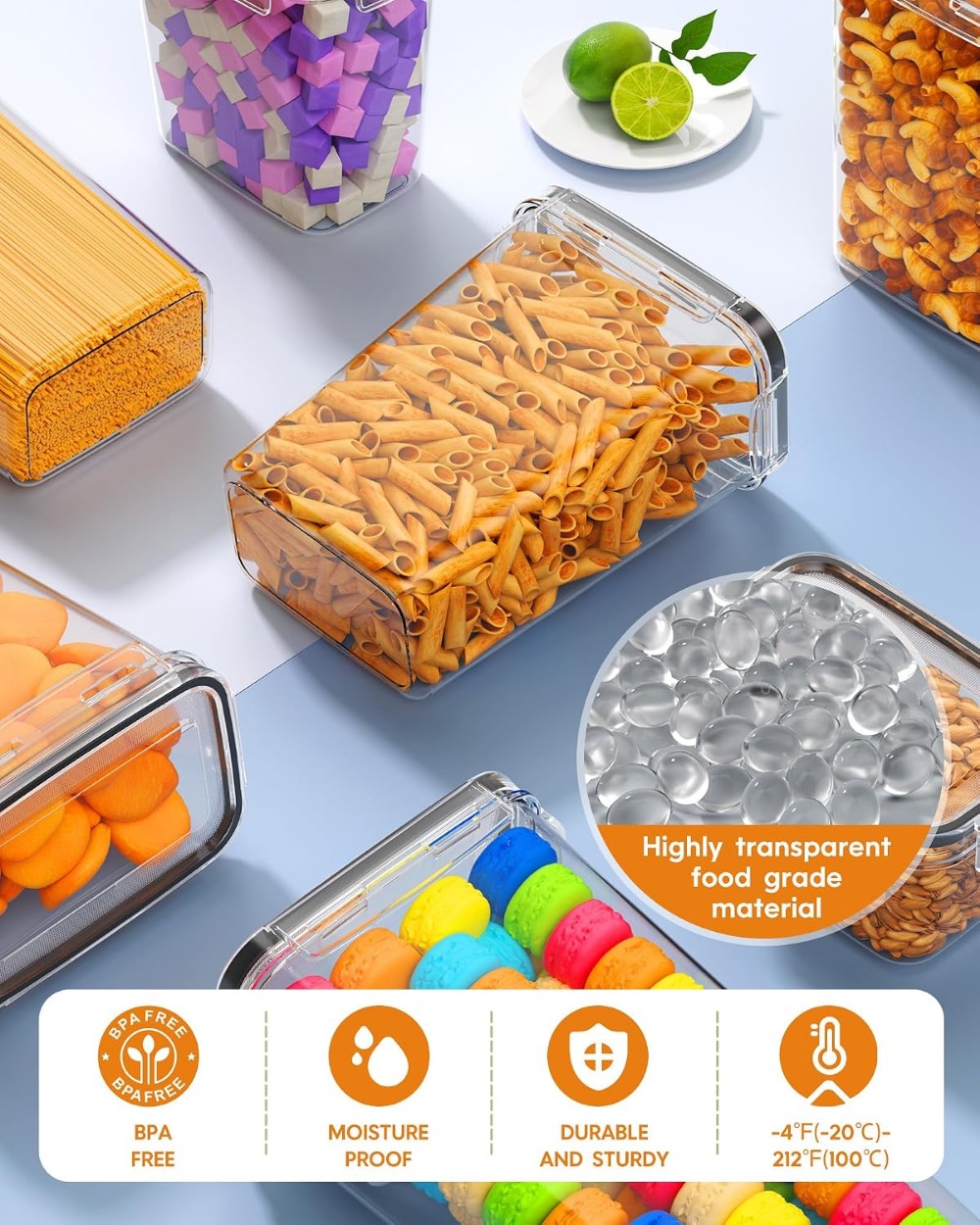 24 PCS Airtight Food Storage C - огляд і ціна Food Storage Containers