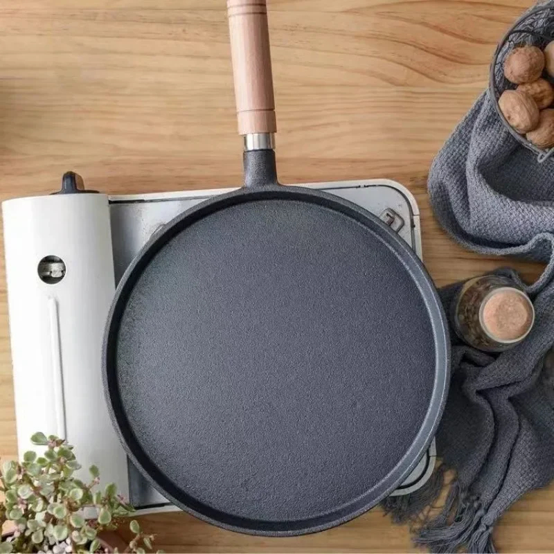 20cm Cast Iron Skillet Wooden  - огляд і ціна Cast Iron Skillet