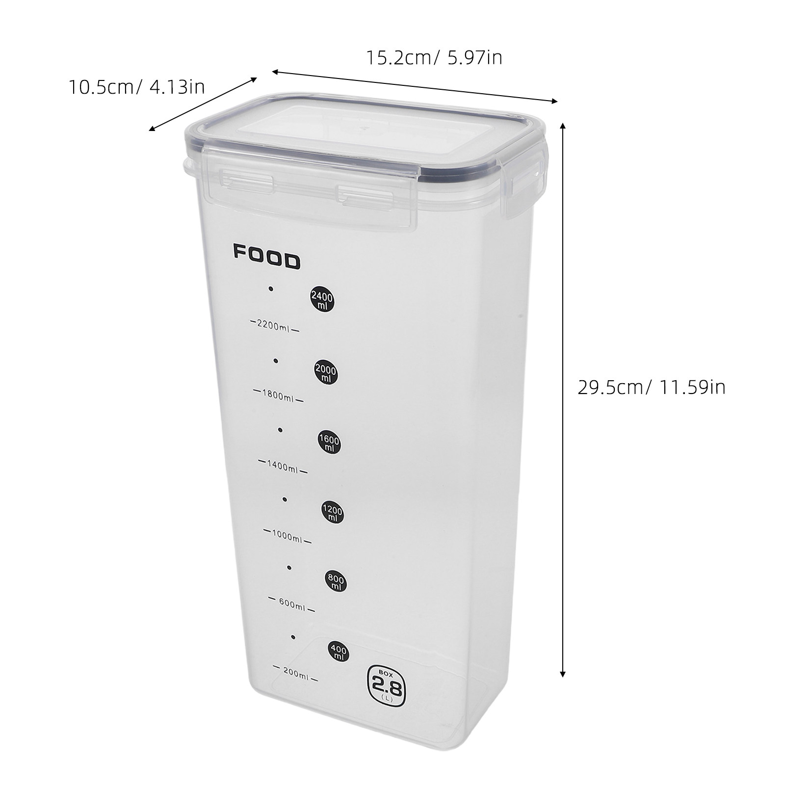 2Pcs Food Grade Transparent St - огляд і ціна Food Storage Containers